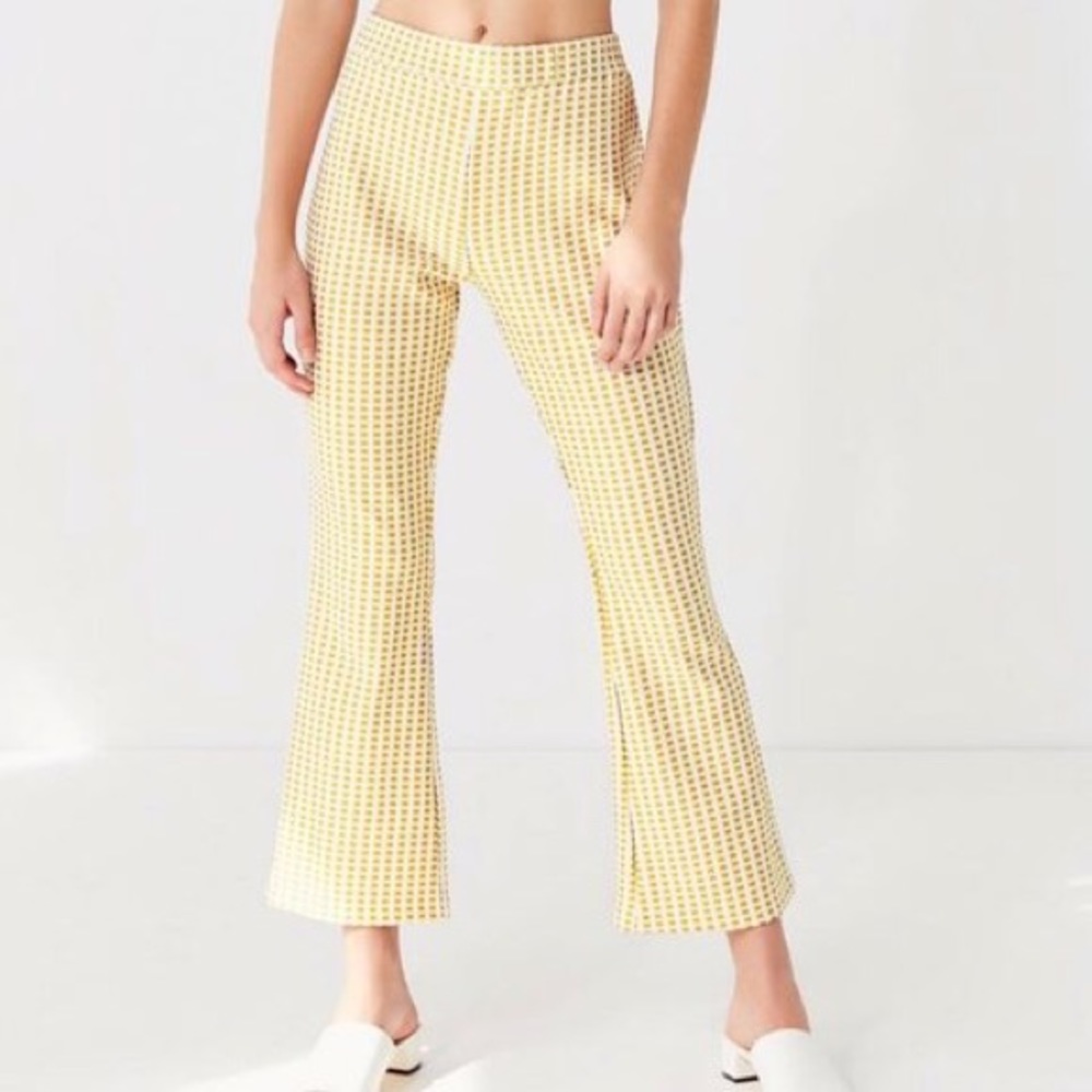 Urban Outfitters Yellow Kick Flare Pants